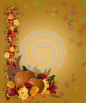 Thanksgiving Fall Autumn Border