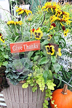 Thanksgiving floral arrangement