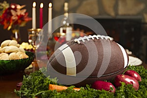 Thanksgiving Football Pigskin Turkey Dinner