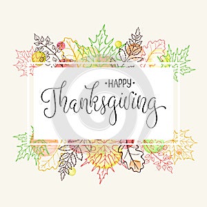 Thanksgiving greeting card