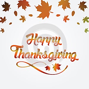 Thanksgiving greeting card with