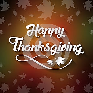 Thanksgiving greeting card with