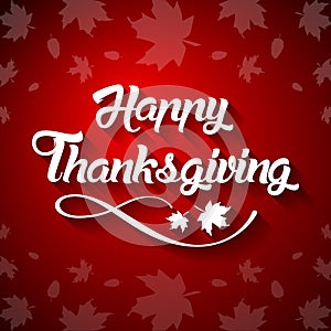 Thanksgiving greeting card with