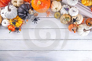 Thanksgiving, Halloween fall autumn season holiday background