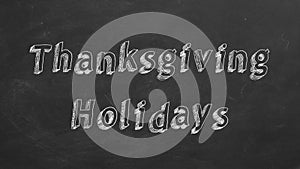 Thanksgiving holidays