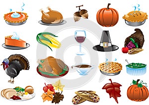 Thanksgiving icons photo