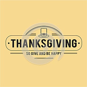 Thanksgiving icons logo line