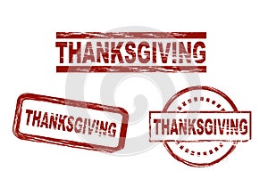 Thanksgiving ink stamp set