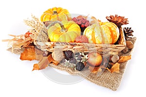 Thanksgiving with jute bag