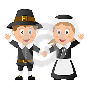 Thanksgiving Pilgrim Kids