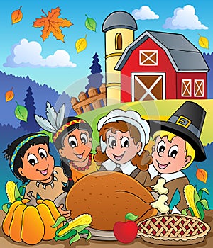 Thanksgiving pilgrim theme 4