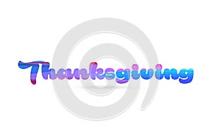 thanksgiving pink blue color word text logo icon