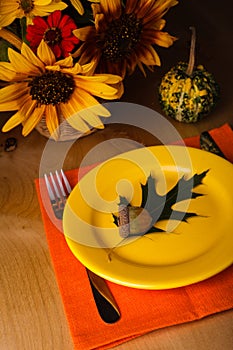 Thanksgiving serving table