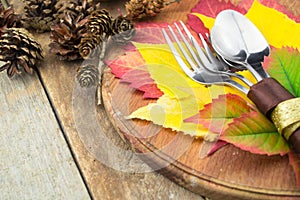 Thanksgiving table setting