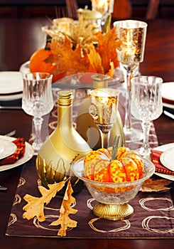 Thanksgiving table setting