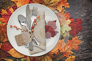 Thanksgiving Table Setting