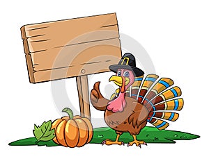 Thanksgiving themed illustration