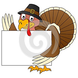 Thanksgiving Turkey and Banner