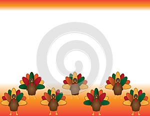 Thanksgiving Turkey Banner for Cards, Flyers, Poster, and More