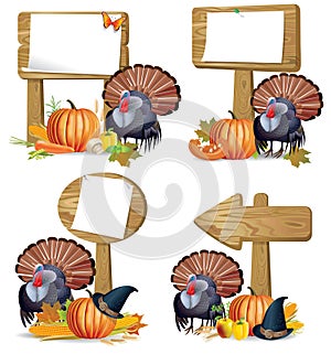 Thanksgiving turkey board