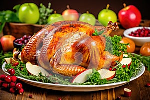 Thanksgiving turkey dinner Baked turkey for Christmas Dinner or New Year