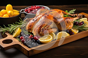 Thanksgiving turkey dinner Baked turkey for Christmas Dinner or New Year