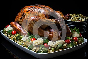 Thanksgiving turkey dinner Baked turkey for Christmas Dinner or New Year