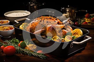 Thanksgiving turkey dinner Baked turkey for Christmas Dinner or New Year