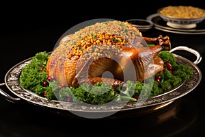 Thanksgiving turkey dinner Baked turkey for Christmas Dinner or New Year