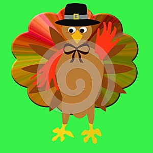 Thanksgiving turkey pilgrim