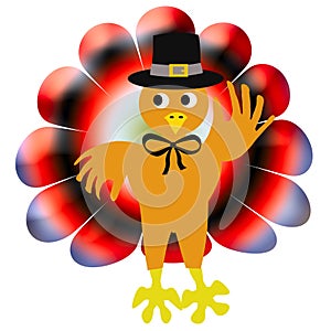 Thanksgiving turkey pilgrim