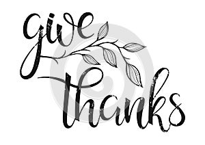 Thanksgiving typography