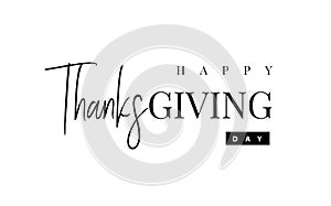 Thanksgiving typography. Give thanks hand painted lettering for Thanksgiving Day
