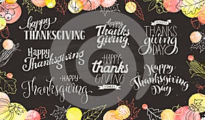 Thanksgiving wording illustration