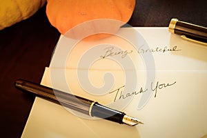 Thanksgiving writing thank you background
