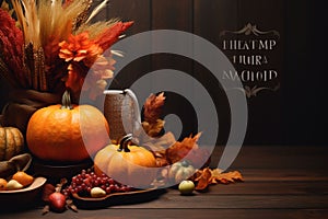 Thanksgivingthemed social media post with a