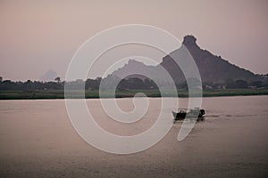 Thanlyin river boat. Hpa An Myanmar