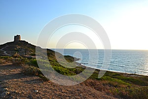 Tharros archeological site in Sardinia, Italy