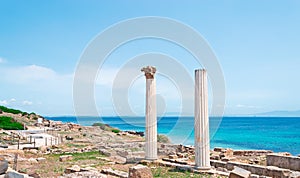 Tharros columns by the sea photo