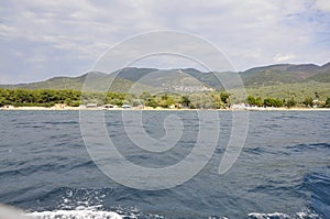 Thassos island Foreshore in Greece