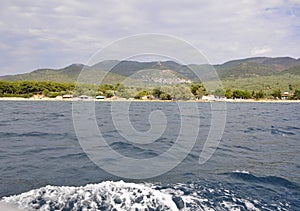 Thassos island Foreshore in Greece