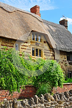 Thatched cottage detail, Blisworth, England