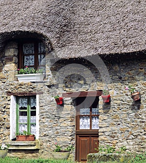 Thatched cottage france