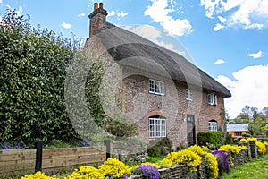 Thatched cottage during Summer in England.