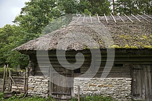 Thatched house at Rocca al Mare open air museum, Tallinn