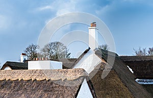 Thatched Roofs of Souter`s Inn Kirkoswald Scotland