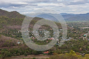 Thaton village view from above.