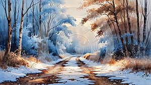 Thawing Forest Path