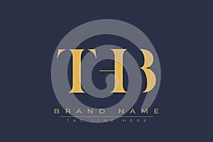 THB abstract letter logo design