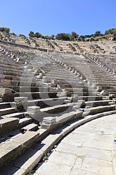 Theater of ancient Halicarnassus in Bodrum